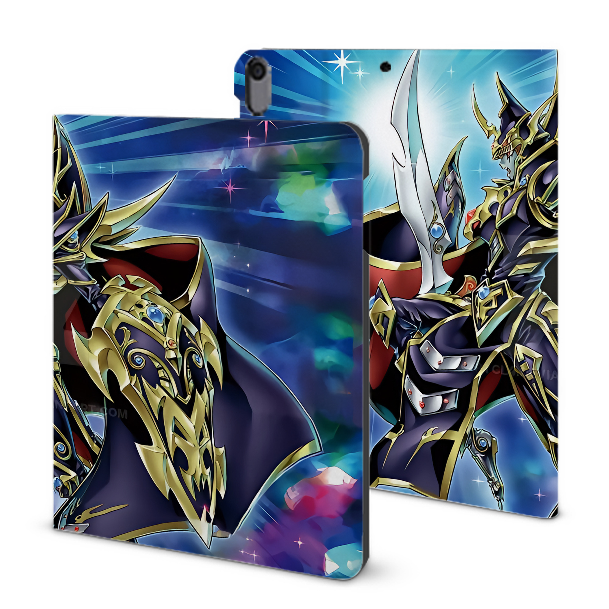 （画像用） 遊☆戯☆王 Yu-Gi-Oh! IPad ケース ブック型 PUレザー TPU 耐衝撃 軽量 薄型 ペン収納なし 全面保護 IPad 各モデル対応